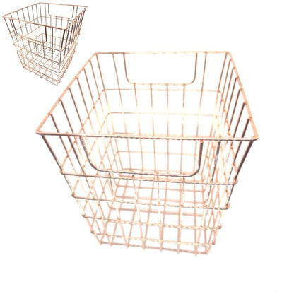 Canasta Organizadora Oro Rosa Almacenamiento y Organización Home Line