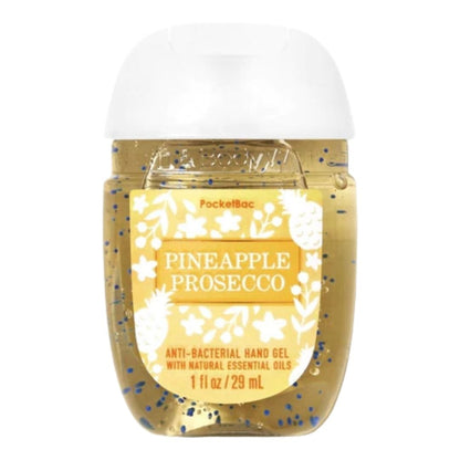 Pineapple Prosecco Pocketbac Sanitizer / 4 Antibacteriales de Bolsillo en Gel Beauty Bath &amp; Body Works
