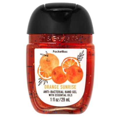 Orange Sunrise Pocketbac Sanitizer / 4 Antibacteriales de Bolsillo en Gel Beauty Bath &amp; Body Works