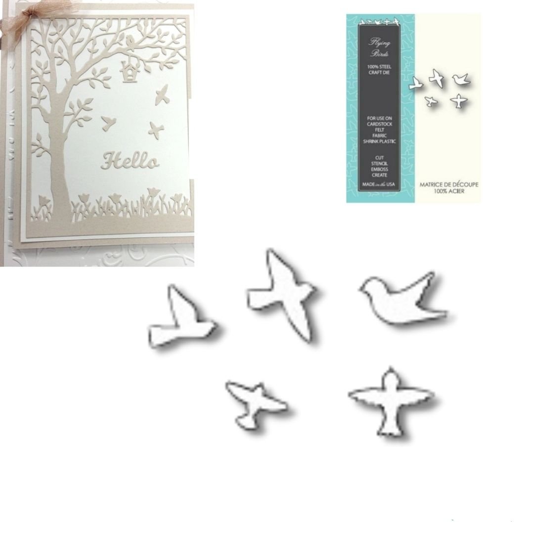 Suaje de Corte de Pajaros / Flying Birds Die Dados de Corte / Suajes / Troqueles Memory Box