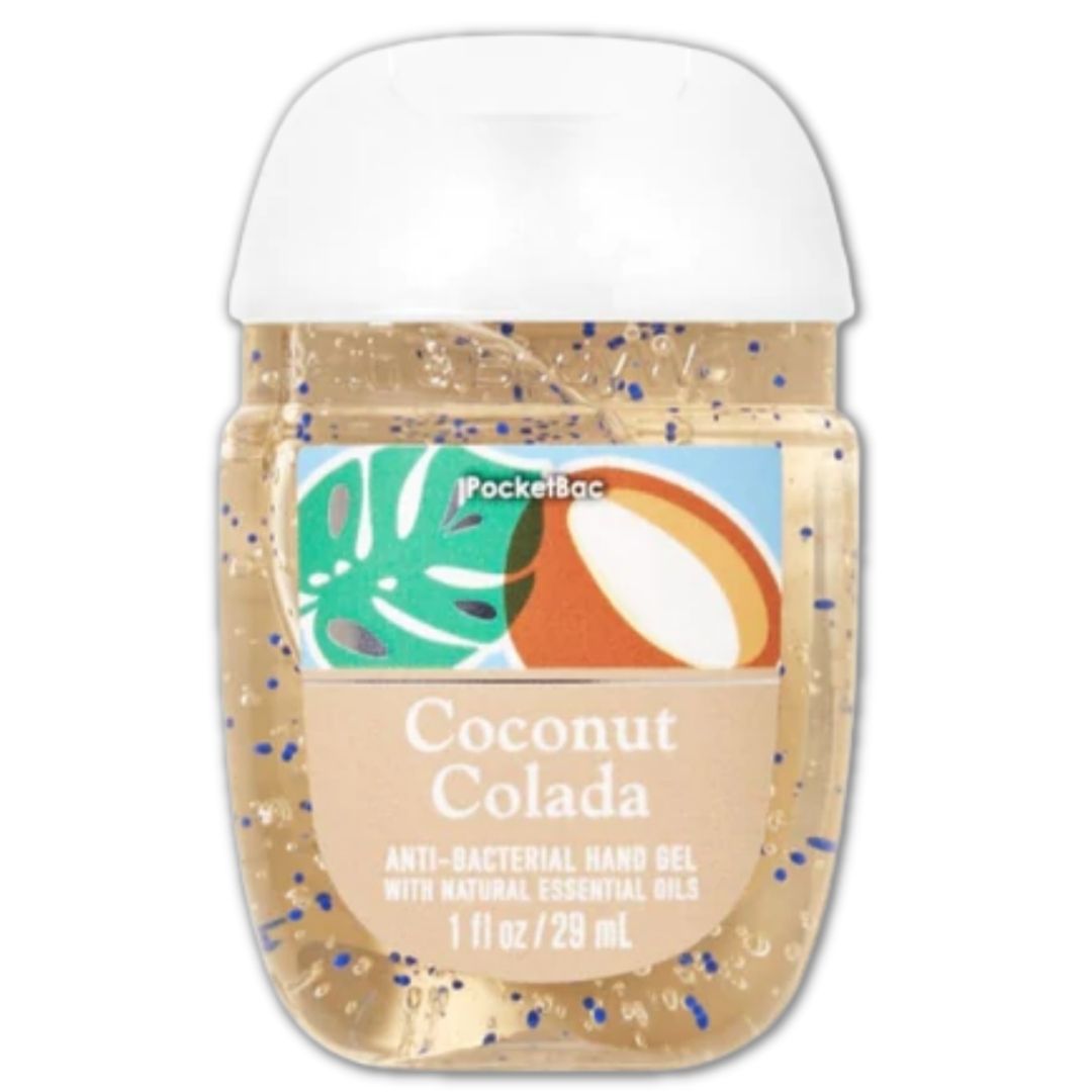 Coconut Colada Pocketbac Sanitizers /4 Antibacteriales de Bolsillo en Gel