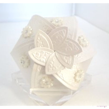 Hexagon Pinwheel Top Box / Cajita Hexagonal Rosa Dados de Corte / Suajes / Troqueles Spellbinders