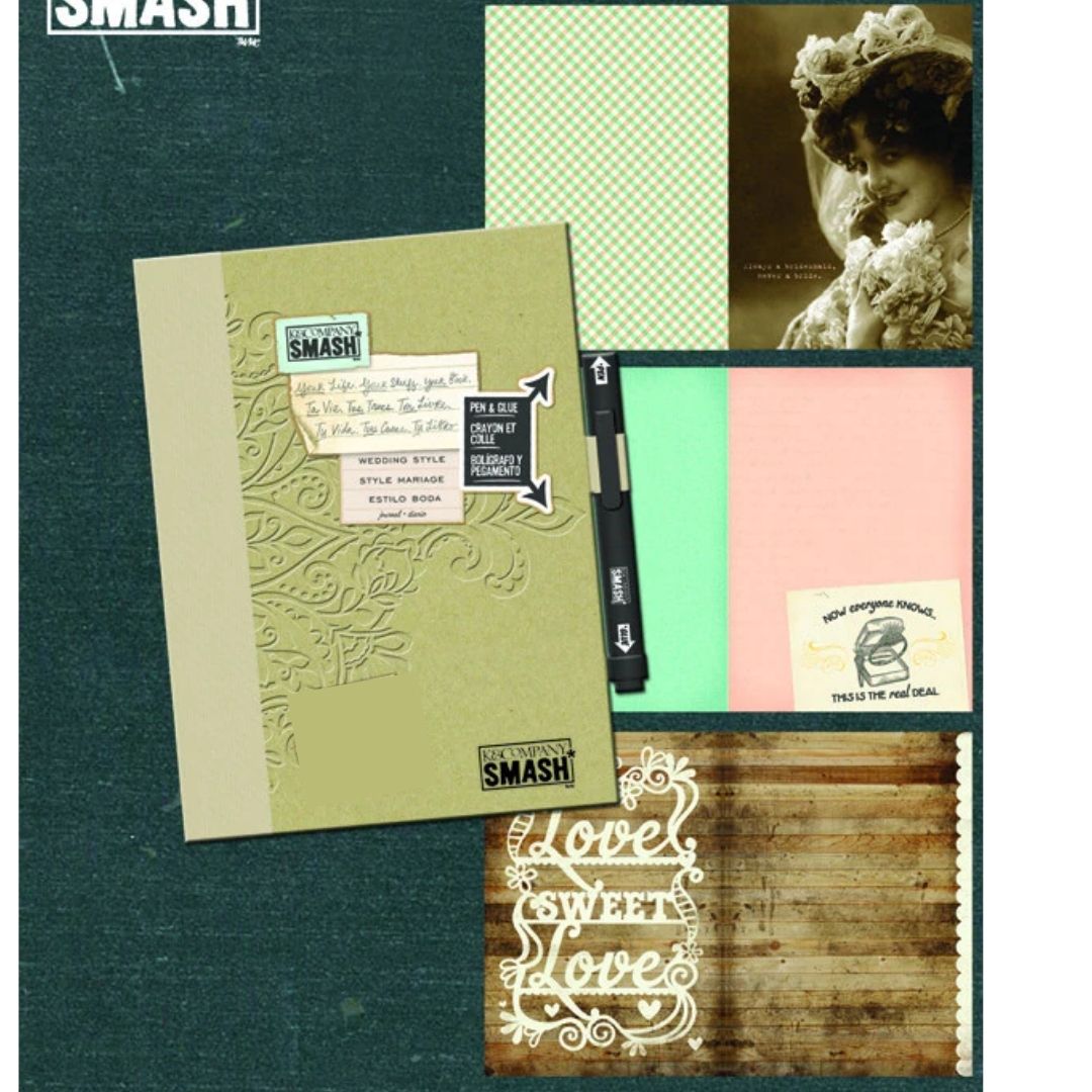Smash Wedding Style / Cuaderno tipo Diario o Agenda Smash Descontinuado K &amp; Company