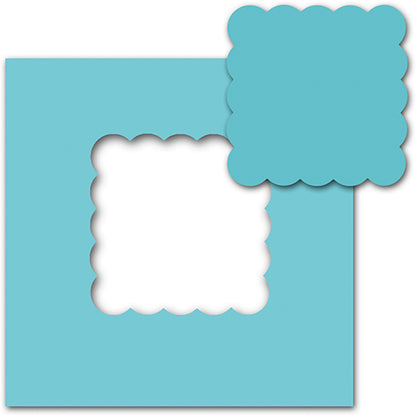 Scallop Square Punch 1 3/4" / Perforadora de Cuadrado de Onditas 4.44 cm Descontinuado Ek Success