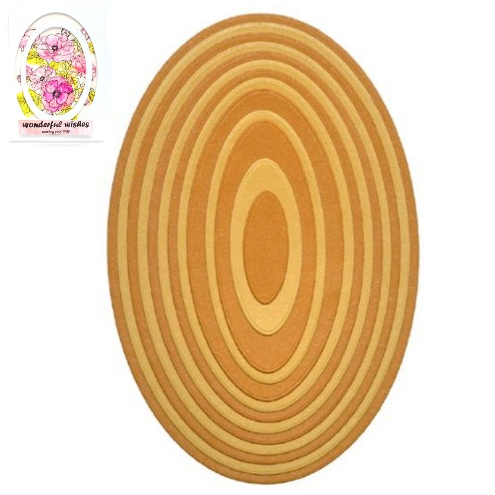 Nesting Dies Ovals / Suajes de Corte de Ovalo Descontinuado LifeStyle Crafts