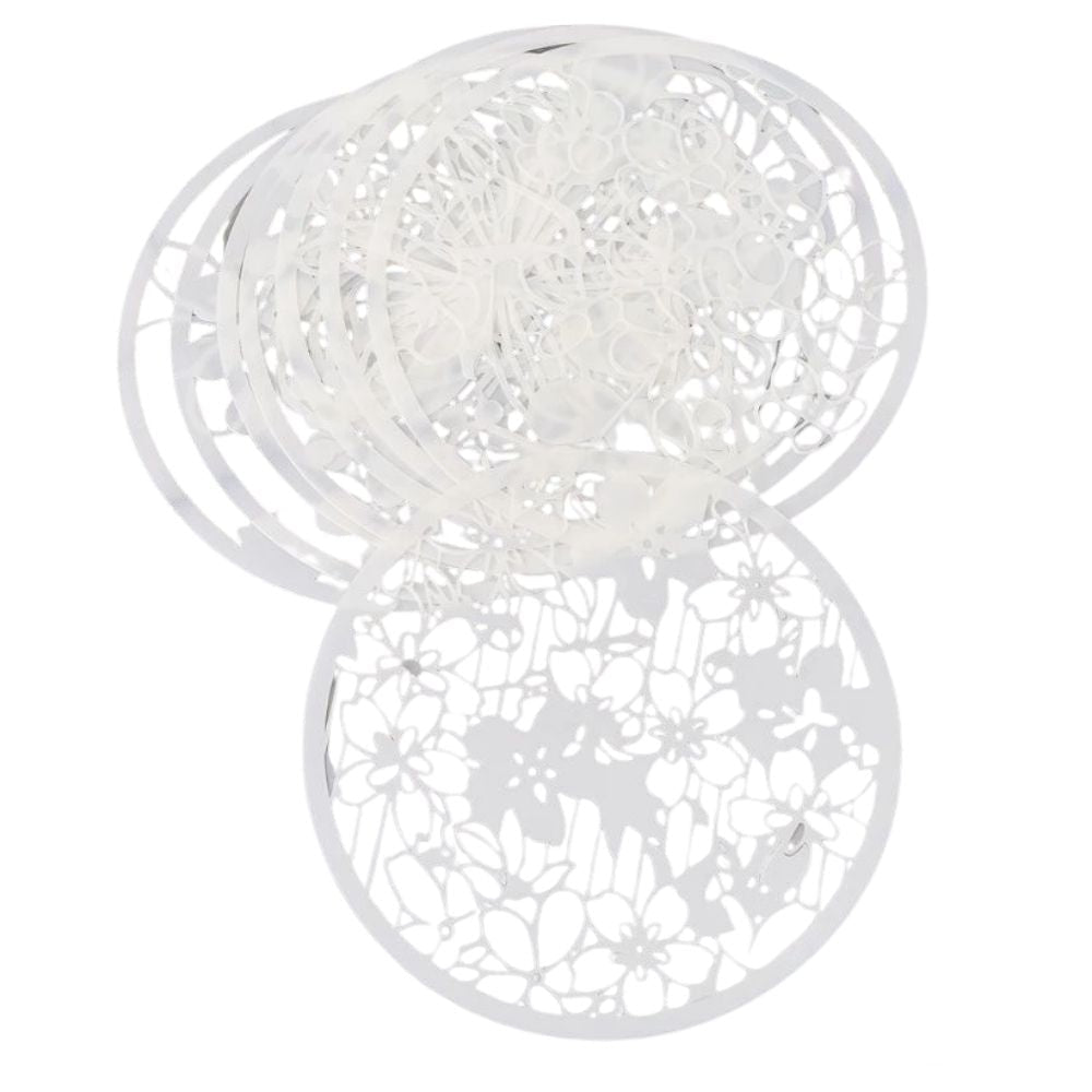 Flower Circle Stencils / 8 Plantillas de Flores Esténciles / Plantillas Hobbees