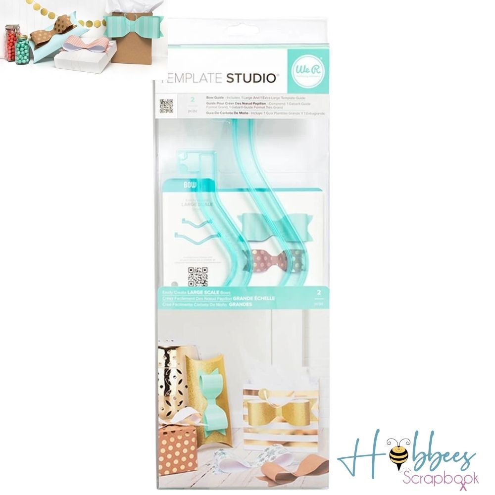 Template Studio Bow Guide  / Guía De Corbata De Moño Descontinuado We R Memory Keepers