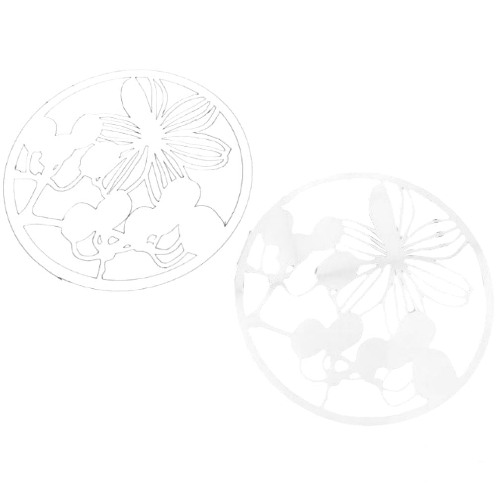 Flower Circle Stencils / 8 Plantillas de Flores Esténciles / Plantillas Hobbees