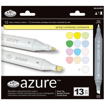 Azure Marker Set Spring / 13 Marcadores Alcohol Tonos Pastel Descontinuado Royal Langnickel