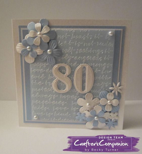Sript Background Embossing / Folder de Grabado Carta Amor Descontinuado Darice