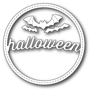Stitched Halloween Circle Frame Die / Suaje de Marco de Halloween Dados de Corte / Suajes / Troqueles Memory Box
