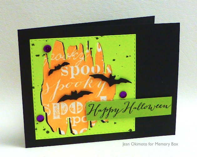 Stitched Halloween Circle Frame Die / Suaje de Marco de Halloween Dados de Corte / Suajes / Troqueles Memory Box