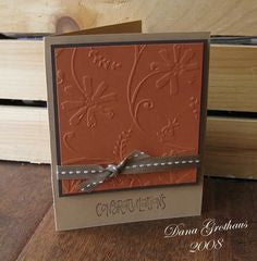 Embossing Stylized Flowers / Folder de Grabado Fondo Floral Descontinuado Cuttlebug