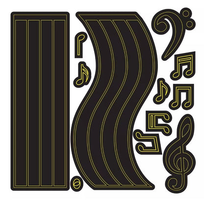 Staffs &amp; Notes Die / Suaje Notas Musicales descontinuado Darice