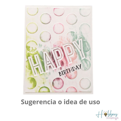 Dot Embossing Folder / Folder de Grabado de Lunares Descontinuado Ek Success