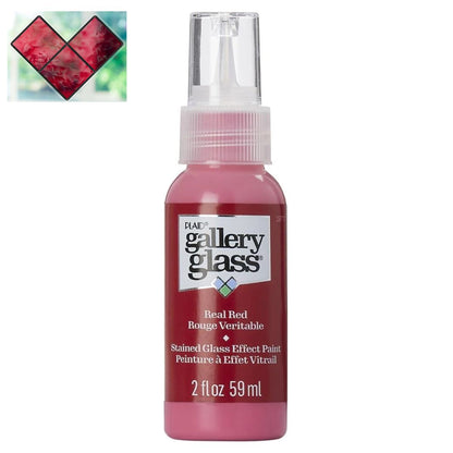 Gallery Glass Paint Real Red / Pintura para Vitral Rojo Vitral Folk Art