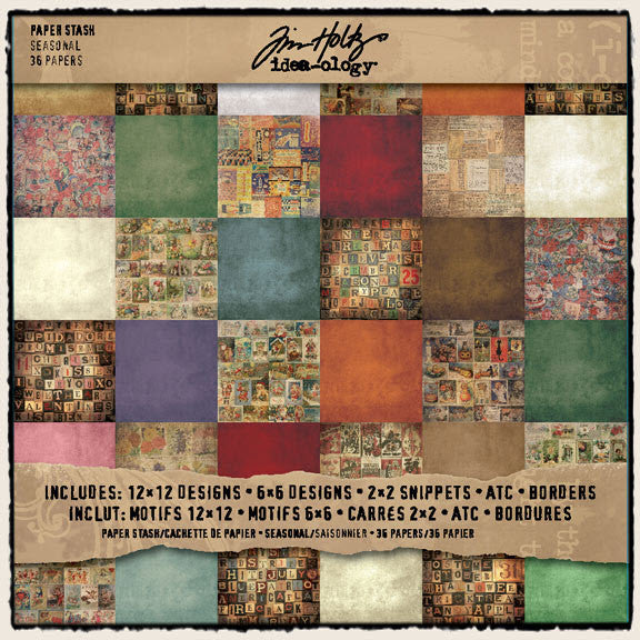 Block de Papel / Tim Holtz Paper Stash Seasonal Descontinuado Tim Holtz