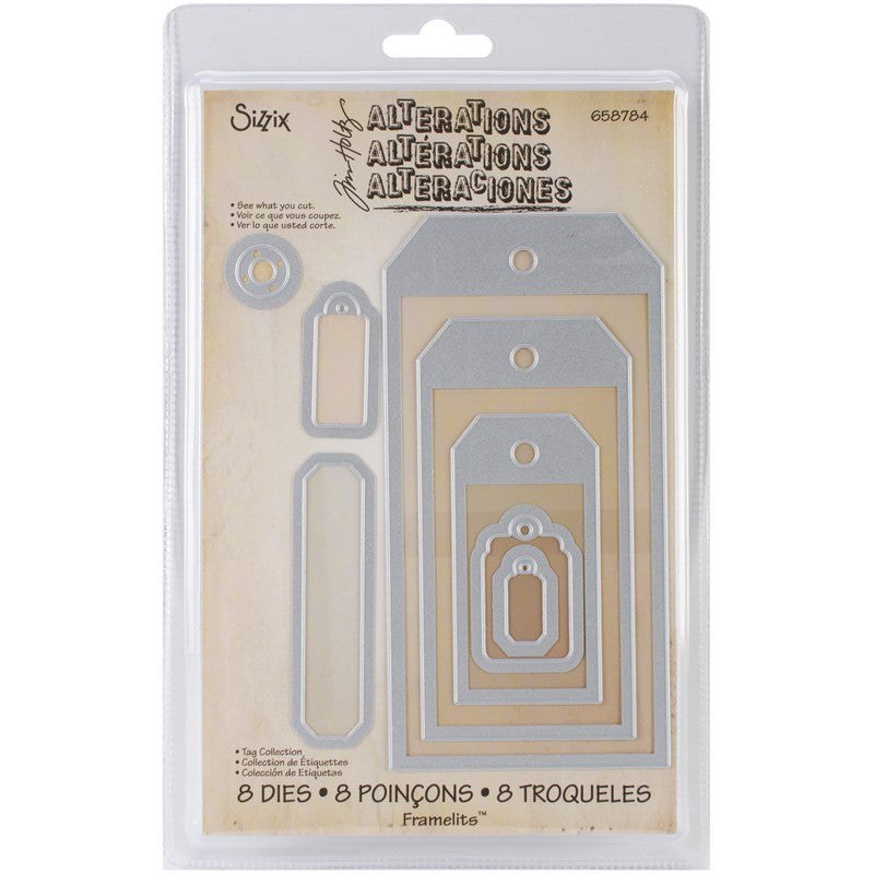 Tim Holtz Tag Collection Die / Suaje de Etiquetas Varias Dados de Corte / Suajes / Troqueles Sizzix