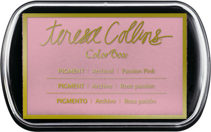 Teresa Collins Pigment Passion Pink / Tinta para Sellos Color Rosa Descontinuado Colorbox