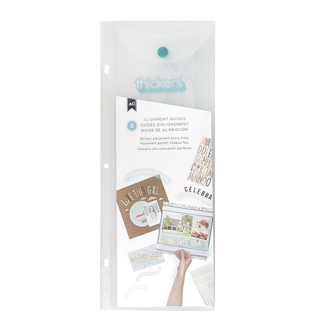 Thickers Alphabet Alignment Guides / Guías de Alineación para Alfabeto Herramientas American Crafts