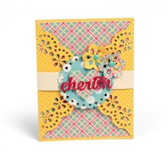 Thinlits Gatefold Card, Lace Die / Suaje de Corte Tarjeta de Encaje Dados de Corte / Suajes / Troqueles Sizzix