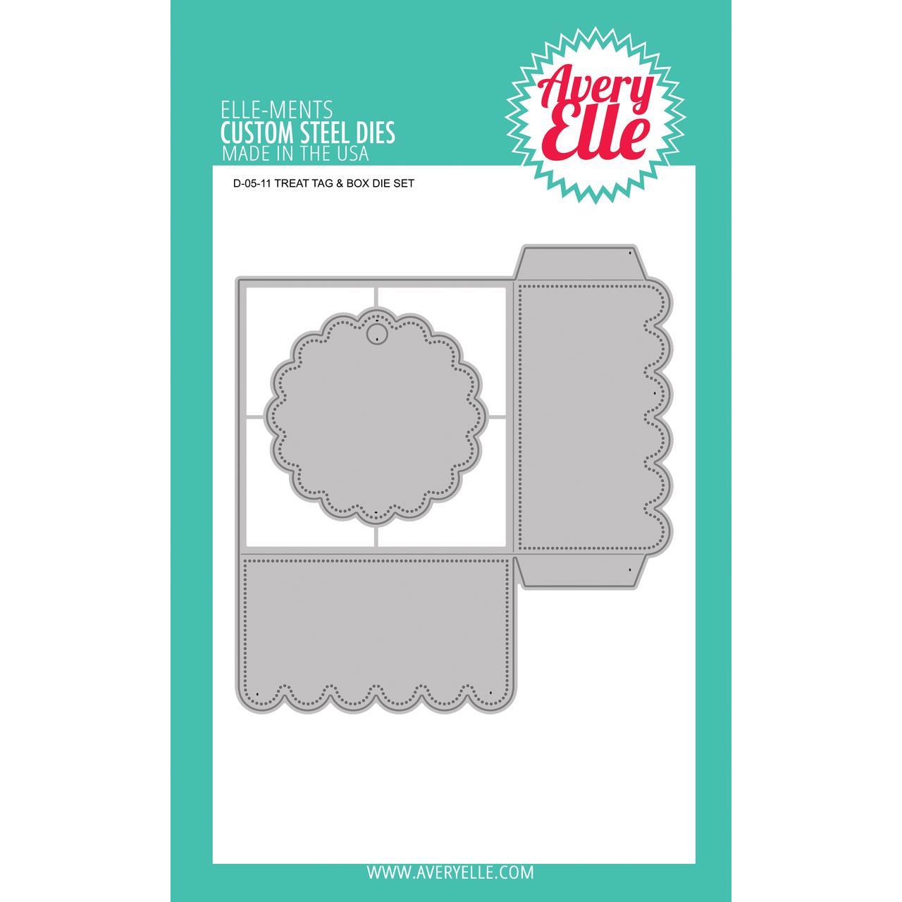 Treat Tag &amp; Box Die / Suaje de Cajita Especial Descontinuado Avery Elle
