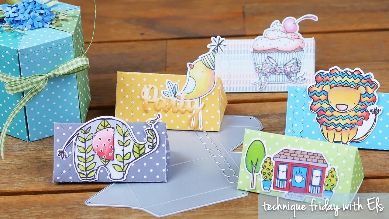 Triangle Treat Box Die / Suaje de Caja Triangular Descontinuado Elizabeth Craft Designs