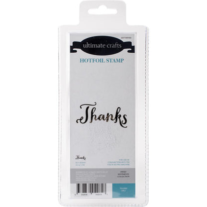 Hotfoil Stamp Thanks / Placa para Foil Thanks Descontinuado Ultimate Crafts