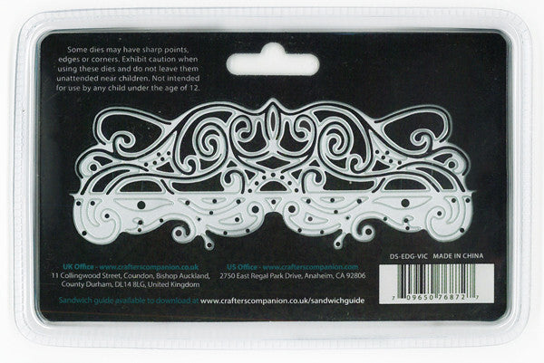 Victoriana Metal Die For Cutting Paper / Suaje de Corte Modelo Victoriana Descontinuado Crafter&