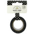 Washi Tape Beetle Black Swiss Dot / Cinta Adhesiva Polka Negro Descontinuado Doodlebug