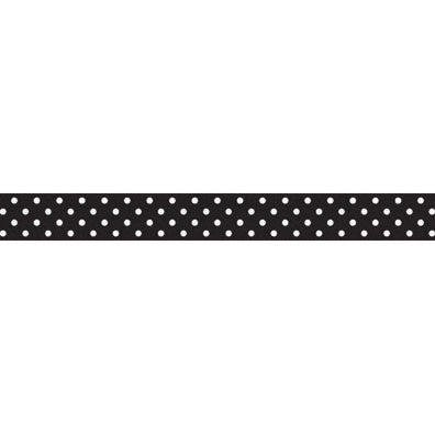 Washi Tape Beetle Black Swiss Dot / Cinta Adhesiva Polka Negro Descontinuado Doodlebug