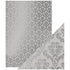 Foiled Kraft Paper Silver Damask / Papel Kraft Metalizado con Plateado Descontinuado Craft Perfect