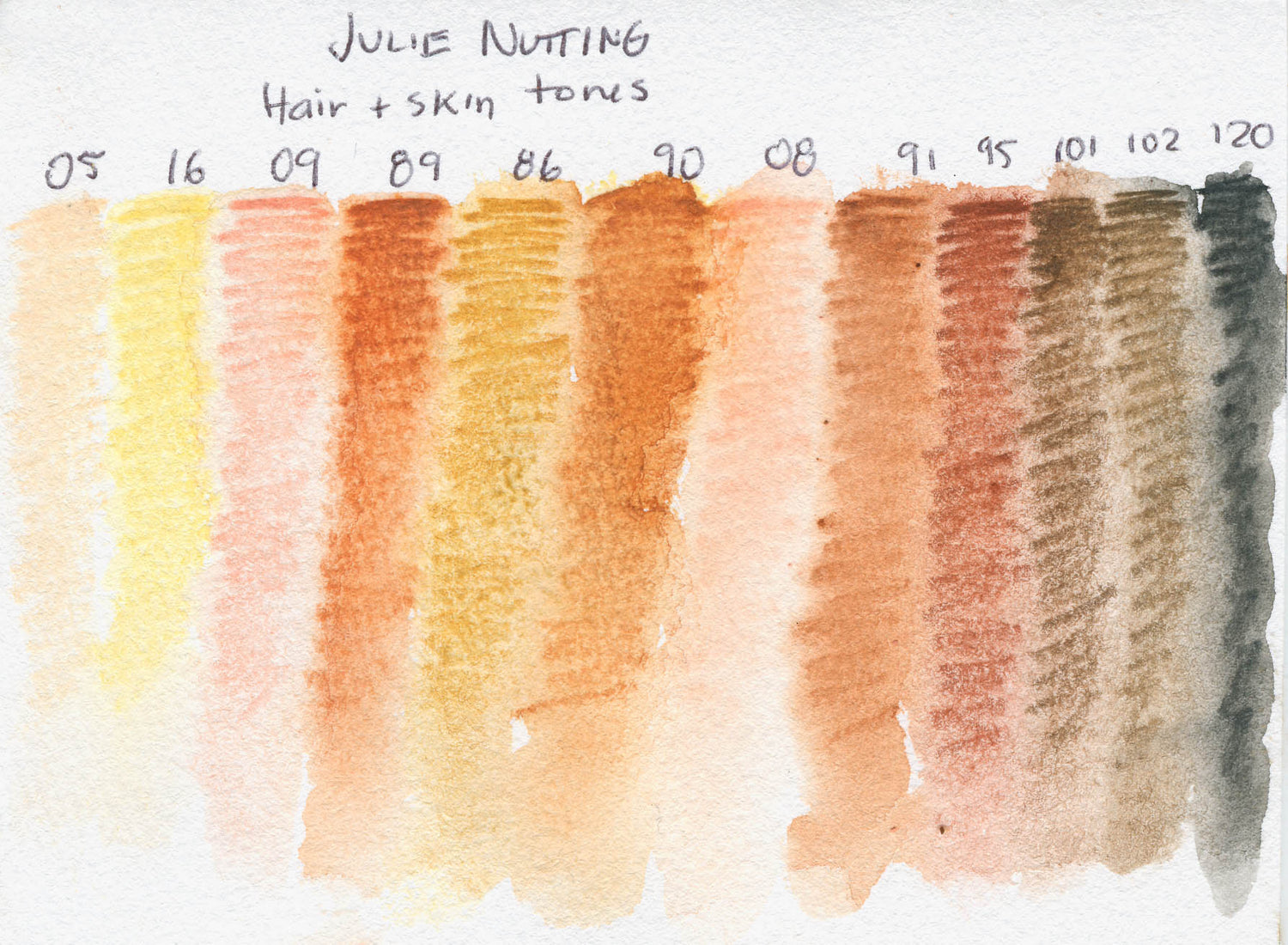 Watercolor Pencils Hair &amp; Skin Tones / 12 lápices de acuarela con Tonos de Cabello y Piel Descontinuado Prima Marketing
