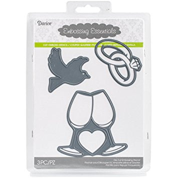 Darice Wedding Theme Die / Suaje Tema de Boda Descontinuado Darice