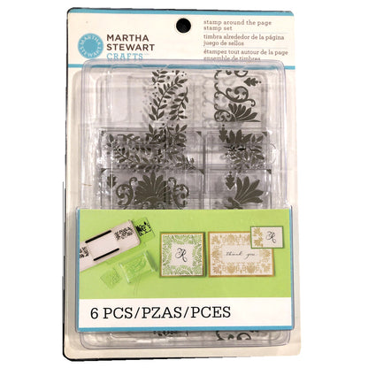 Stamp Around the Page Scrolls &amp; Boughs / Sellos para Marcar Alrededor de la Página Descontinuado Martha Stewart