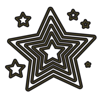 Nested Stars Dies / Suajes de Estrellas Descontinuado Darice