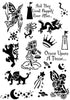 Fantasy & Fairy Clear Stamps / Sellos Transparente de Adas y Fantasias Descontinuado Clearly Heritage