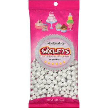 White Sixlets Celebration / Chocolates Confitados Color Blanco Descontinuado Sweet Works