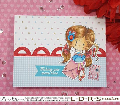 Cling Mounted Rubber Stamps Sending Wishes / Sellos Cling Enviando Deseos Descontinuado LDRS Creative