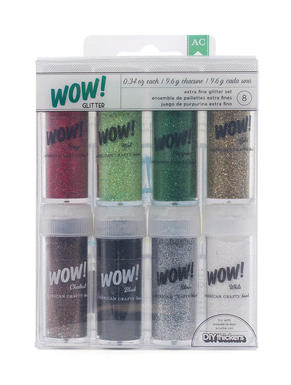 Extra Fine Glitter Set / Set de Brillantina (8 unds) Descontinuado American Crafts