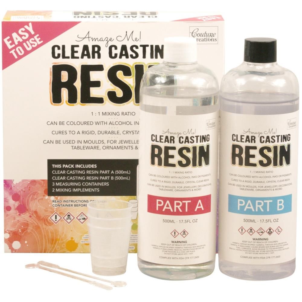 Clear Casting Resin Kit  / Kit de Resina Descontinuado Couture Creations