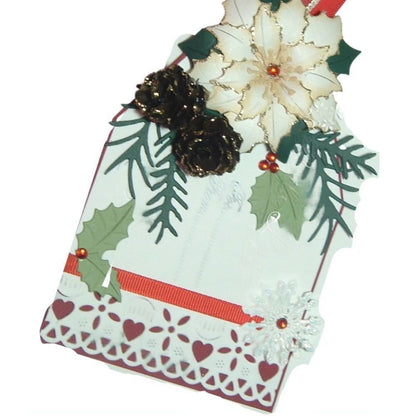 Suaje de Corte de Hojas / Holly Leaves Descontinuado Cheery Lynn Designs