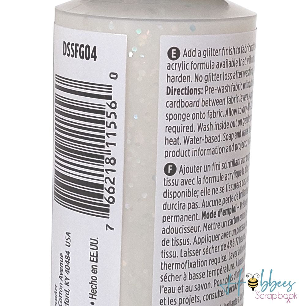 SoSoft Fabric Glitters Paint Hologram/ Pintura para Tela con Diamantina Holograma Descontinuado DecoArt