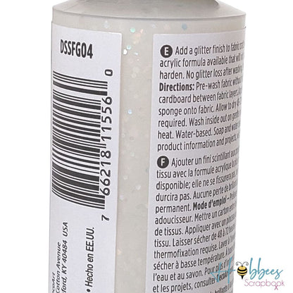 SoSoft Fabric Glitters Paint Hologram/ Pintura para Tela con Diamantina Holograma Descontinuado DecoArt