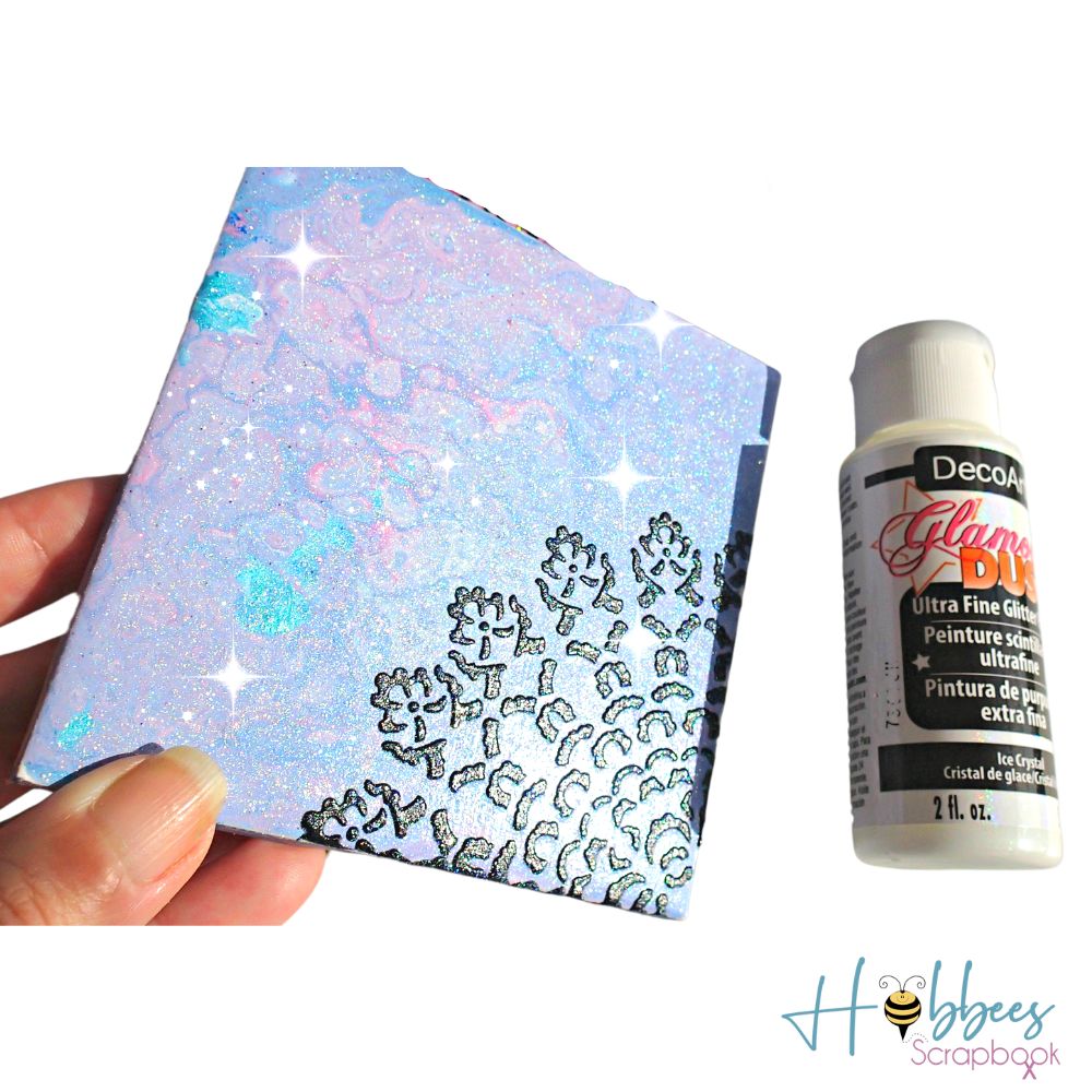 Glamour Dust Glitter Paint Ice Crystal / Pintura con Purpurina Translúcido
