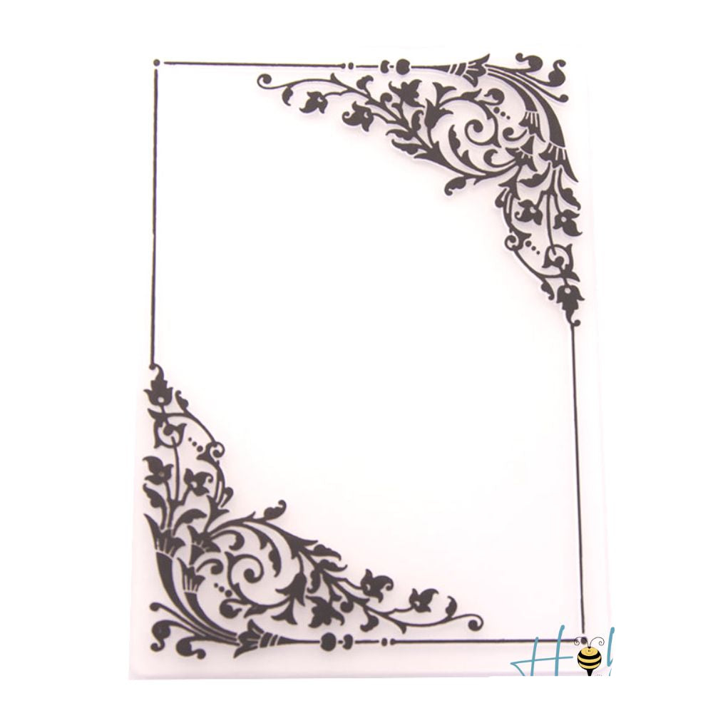 Folder de Grabado de Esquinas Floral Folders de Grabado Hobbees