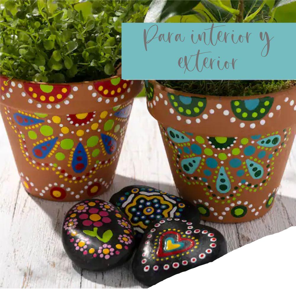 Acrylic Dot Painting Set / Juego de Pinturas Acrílicas Puntillismo Acrìlicos Folk Art