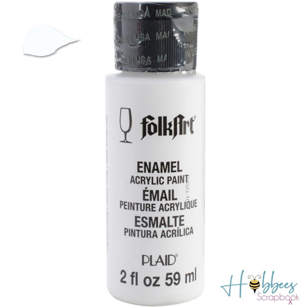 Enamel Paint Wicker White / Pintura de Esmalte Blanco Esmaltes Folk Art