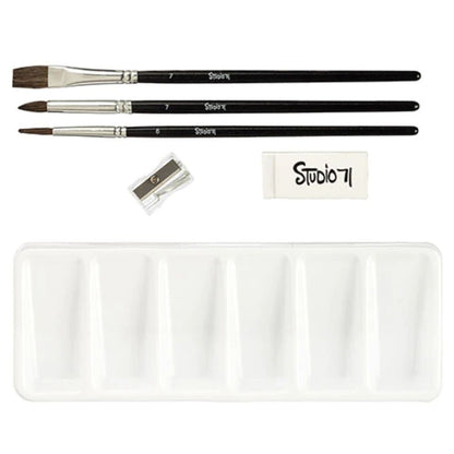 Studio 71 Watercolor Paint Set / Set de Acuarela 51 pzs. Descontinuado Darice