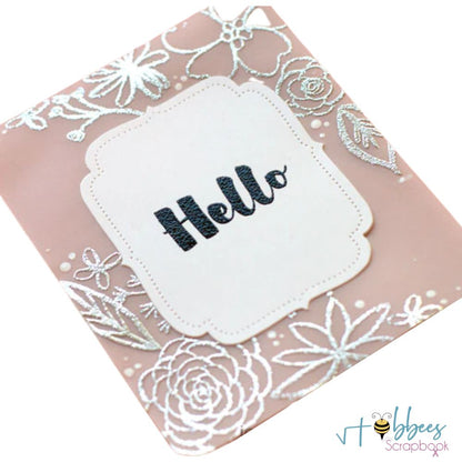 Silver Embossing Powder / Polvo de Embossing Plata Polvos de Embossing Wow!